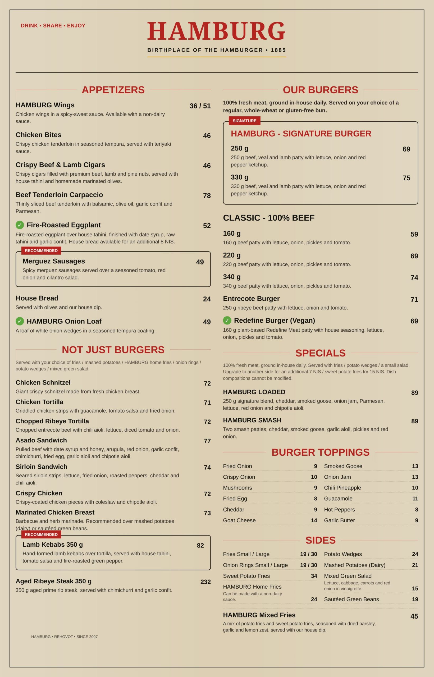 hamburg english menu 1 2026